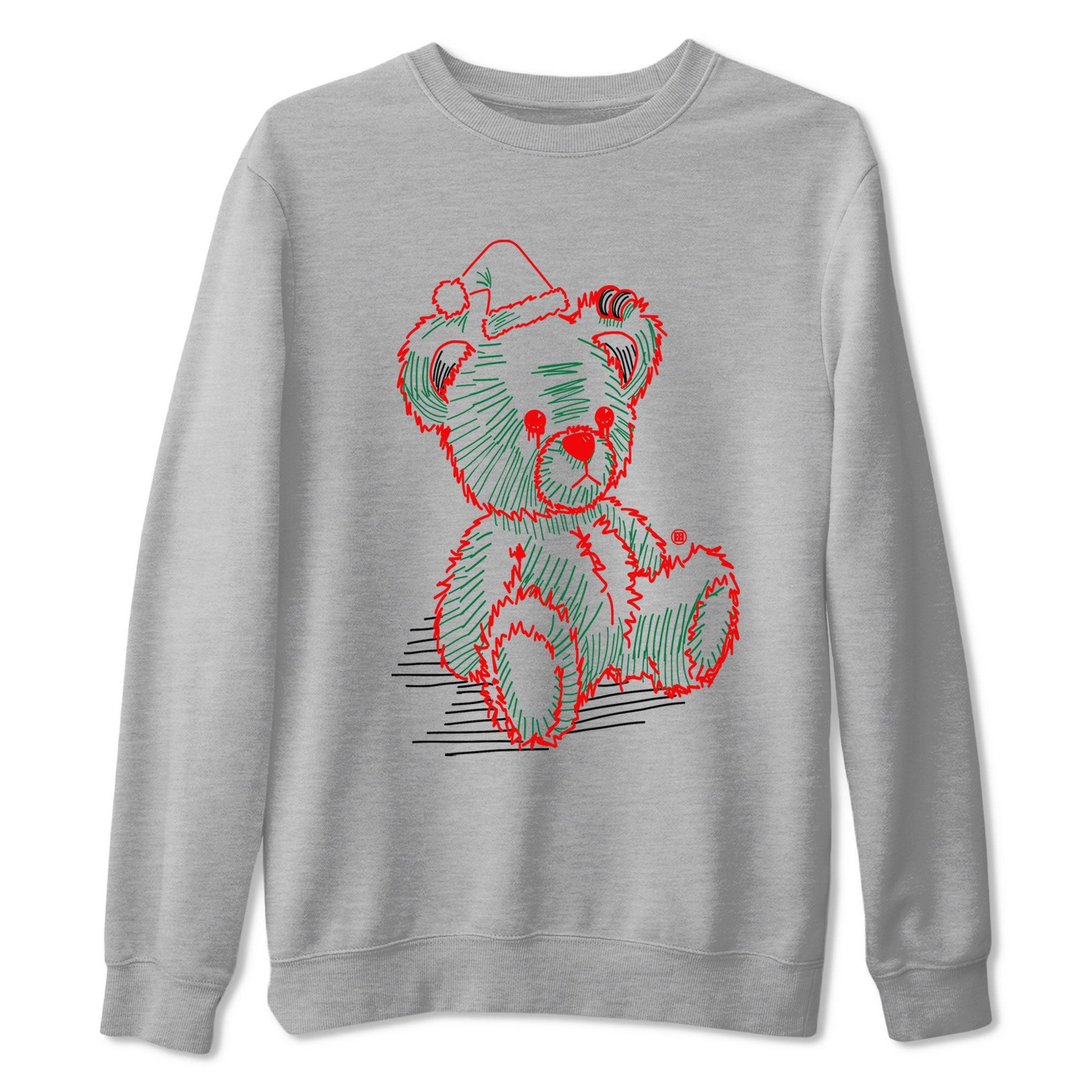 Air Jordan 2 Christmas shirt to match jordans Line Bear holiday christmas sneaker match tees AJ2 Low Christmas SNRT Sneaker Release Tees Unisex Heather Grey 2 T-Shirt
