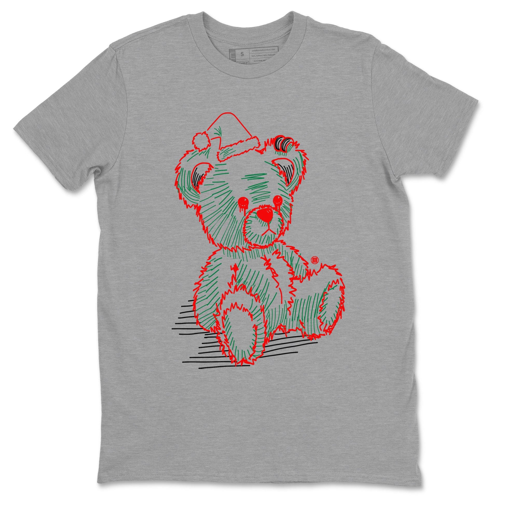 Air Jordan 2 Christmas shirt to match jordans Line Bear holiday christmas sneaker match tees AJ2 Low Christmas SNRT Sneaker Release Tees Unisex Heather Grey 2 T-Shirt