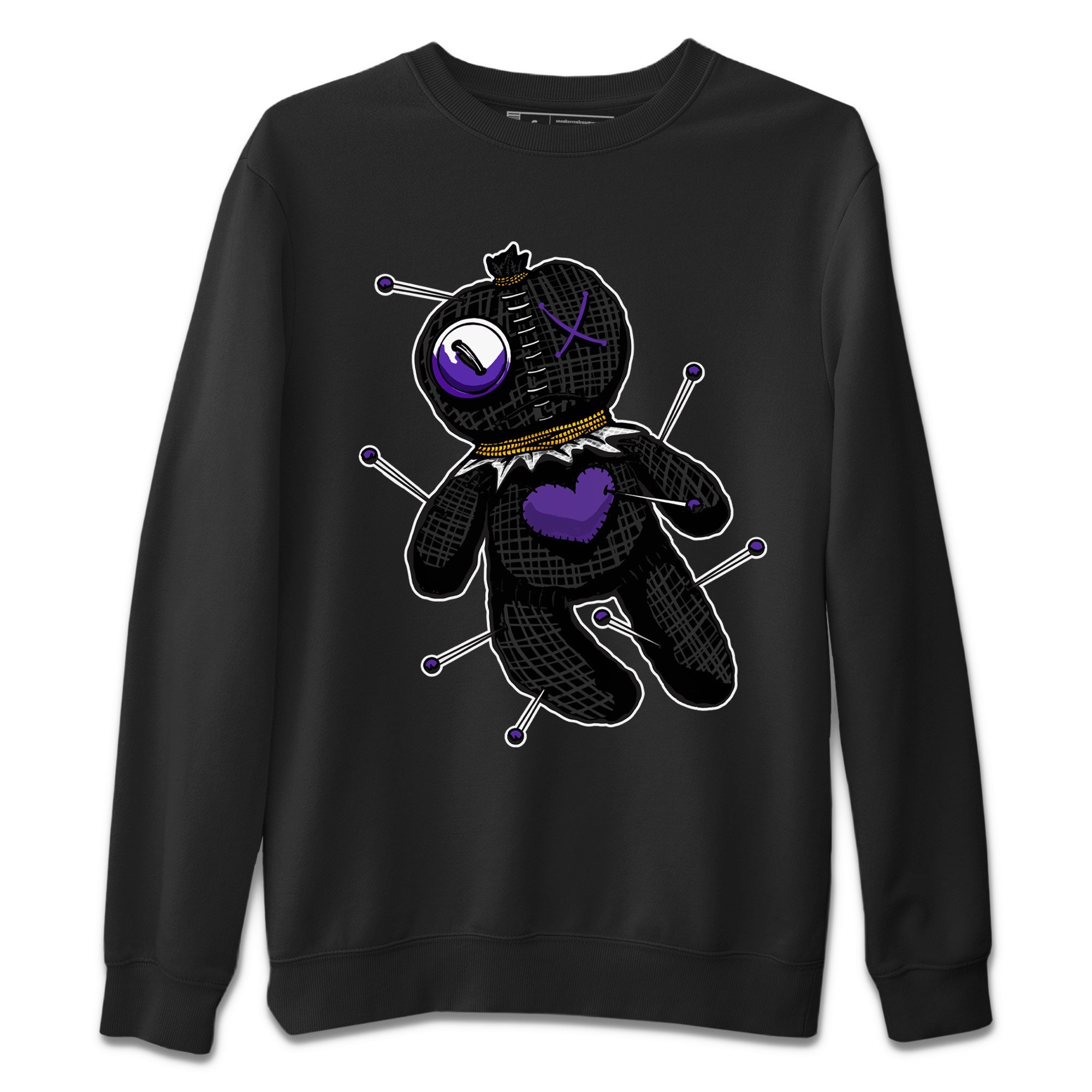 Air Jordan 12 Field Purple unique Halloween sneaker tee Linen Voodoo Doll Sneaker Tees 12s Field Purple Sneaker Release Tees Unisex Shirts Black 2