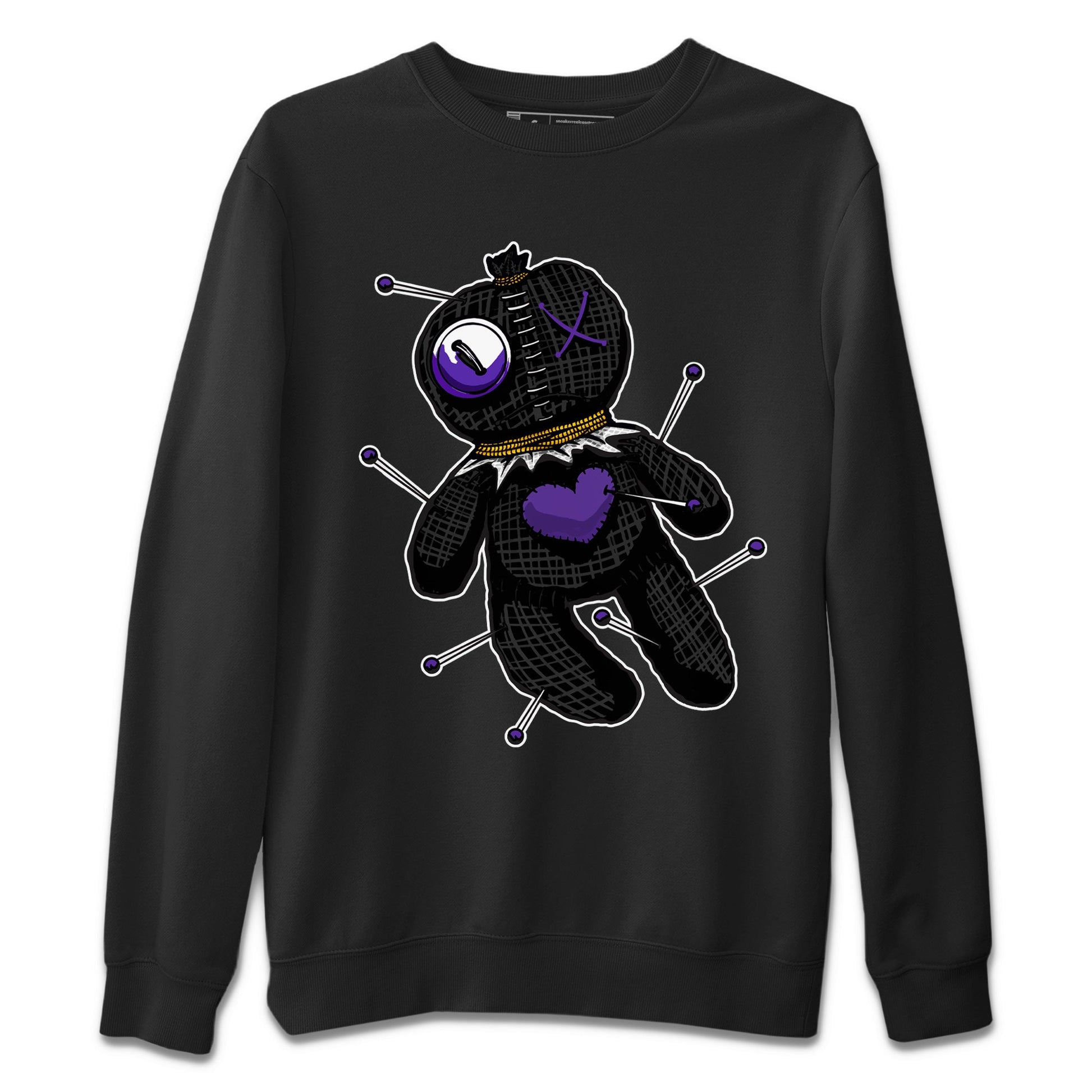 Air Jordan 12 Field Purple unique Halloween sneaker tee Linen Voodoo Doll Sneaker Tees 12s Field Purple Sneaker Release Tees Unisex Shirts Black 2