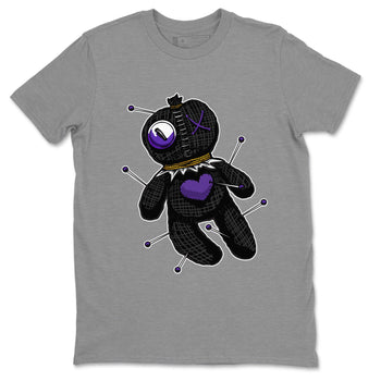 Air Jordan 12 Field Purple unique Halloween sneaker tee Linen Voodoo Doll Sneaker Tees 12s Field Purple Sneaker Release Tees Unisex Shirts Heather Grey 2