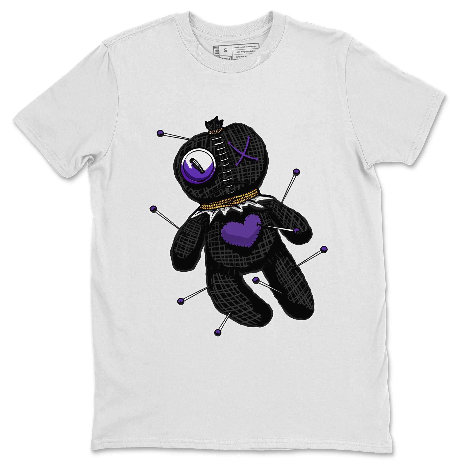 Air Jordan 12 Field Purple unique Halloween sneaker tee Linen Voodoo Doll Sneaker Tees 12s Field Purple Sneaker Release Tees Unisex Shirts White 2