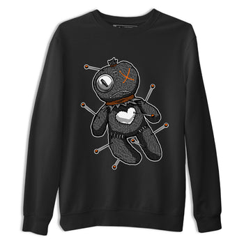 Air Jordan 3 Fear shirt to match jordans Linen Voodoo Doll Halloween sneaker tees Crew Neck Air Jordan 3 Retro Fear SNRT Sneaker Release Tees Unisex Casual Shirts Black 2 T-Shirt