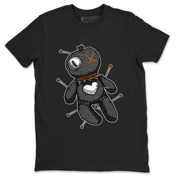 Air Jordan 3 Fear shirt to match jordans Linen Voodoo Doll Halloween sneaker tees Crew Neck Air Jordan 3 Retro Fear SNRT Sneaker Release Tees Unisex Casual Shirts Black 2 T-Shirt