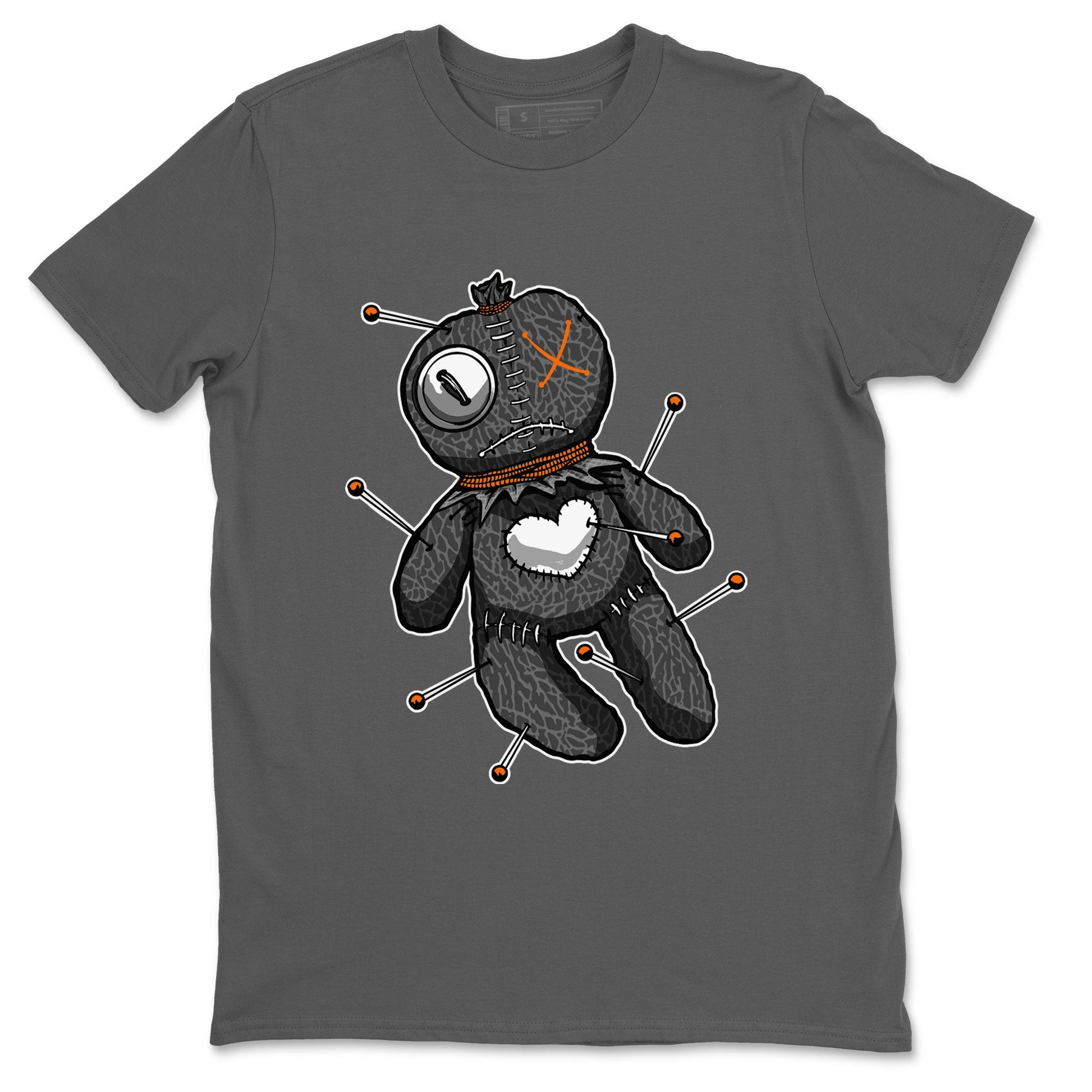 Air Jordan 3 Fear shirt to match jordans Linen Voodoo Doll Halloween sneaker tees Crew Neck Air Jordan 3 Retro Fear SNRT Sneaker Release Tees Unisex Casual Shirts Cool Grey 2 T-Shirt