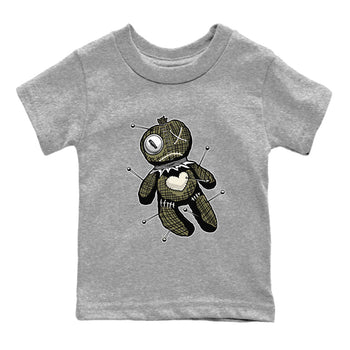 Air Jordan 4 Medium Olive shirt to match jordans Linen Voodoo Doll unique Halloween sneaker tee 4s Olive SNRT Sneaker Release Tees Baby Toddler Heather Grey 2 T-Shirt