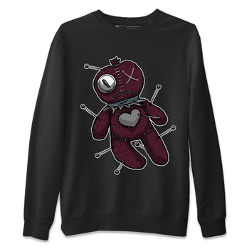 Air Jordan 5 Burgundy unique Halloween sneaker tee Linen Voodoo Doll Sneaker Tees 5s Burgundy Sneaker Release Tees Unisex Shirts Black 2