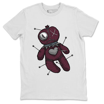 Air Jordan 5 Burgundy unique Halloween sneaker tee Linen Voodoo Doll Sneaker Tees 5s Burgundy Sneaker Release Tees Unisex Shirts White 2