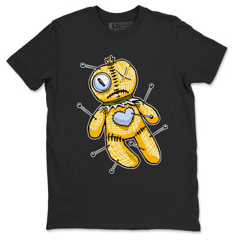 Jordan 6 Yellow Ochre Shirt To Match Jordans Linen Voodoo Doll Streetwear Fashion Air Jordan 6 Yellow Ochre SNRT Sneaker Release Tees unisex cotton Black 2 crew neck shirt