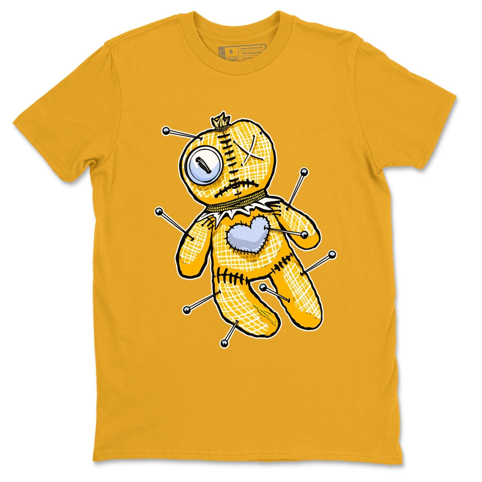 Jordan 6 Yellow Ochre Shirt To Match Jordans Linen Voodoo Doll Streetwear Fashion Air Jordan 6 Yellow Ochre SNRT Sneaker Release Tees unisex cotton Gold 2 crew neck shirt