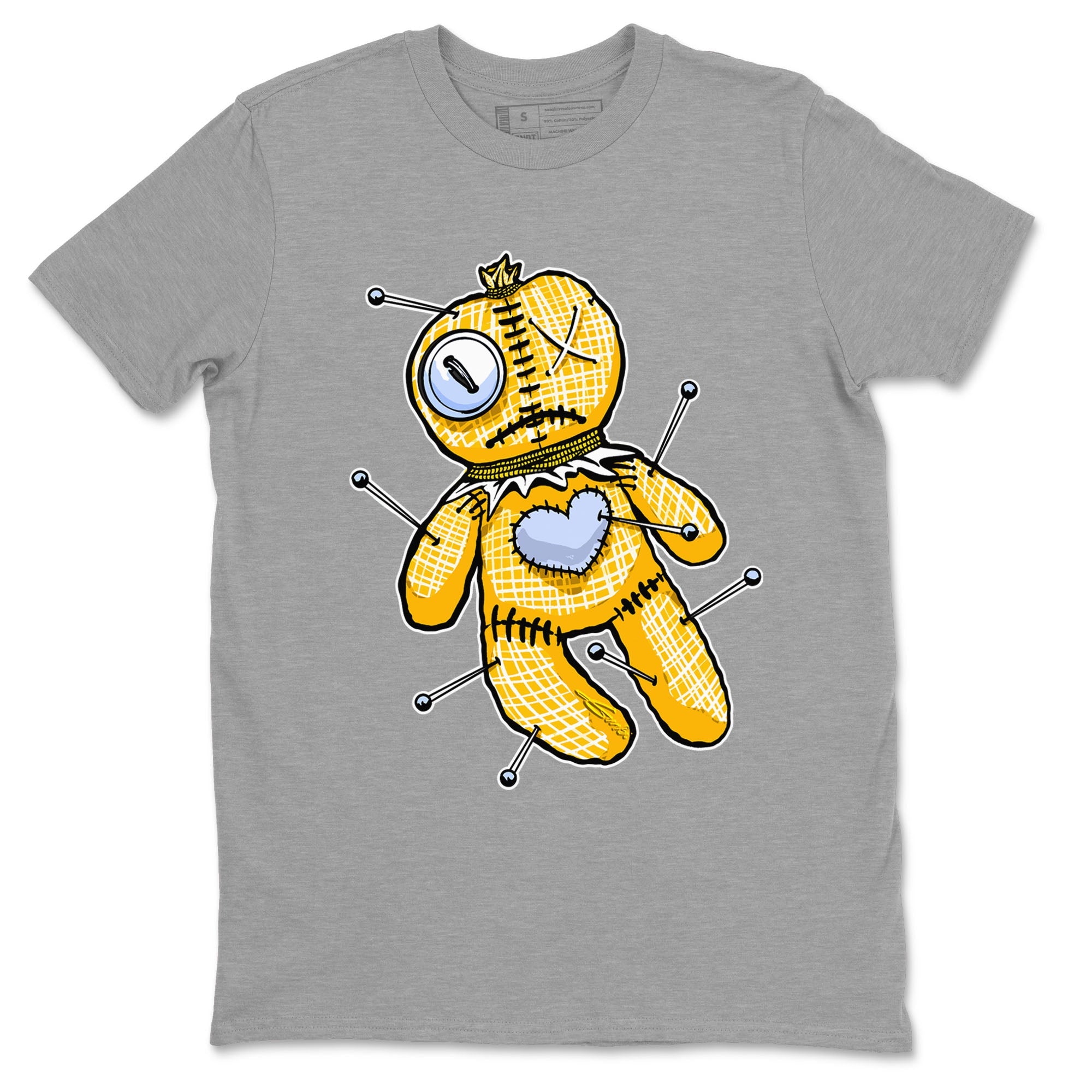 Jordan 6 Yellow Ochre Shirt To Match Jordans Linen Voodoo Doll Streetwear Fashion Air Jordan 6 Yellow Ochre SNRT Sneaker Release Tees unisex cotton Heather Grey 2 crew neck shirt