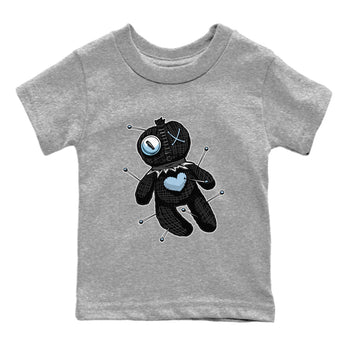 Air Jordan 7 Chambray unique Halloween sneaker tee Linen Voodoo Doll Sneaker Tees Jordan 7 Chambray Sneaker Release Tees Kids Shirts Heather Grey 2