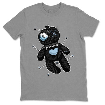 Air Jordan 7 Chambray unique Halloween sneaker tee Linen Voodoo Doll Sneaker Tees Jordan 7 Chambray Sneaker Release Tees Unisex Shirts Heather Grey 2