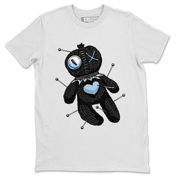 Air Jordan 7 Chambray unique Halloween sneaker tee Linen Voodoo Doll Sneaker Tees Jordan 7 Chambray Sneaker Release Tees Unisex Shirts White 2