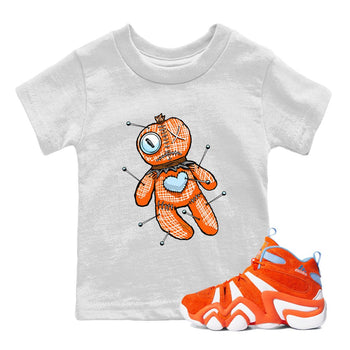 Adidas Crazy 8 Team Orange shirt to match jordans Linen Voodoo Doll sneaker tees Crazy 8 Team Orange SNRT Sneaker Release Tees Crew Neck T-ShirtBaby Toddler White 1 T-Shirt