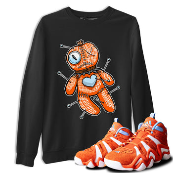 Adidas Crazy 8 Team Orange shirt to match jordans Linen Voodoo Doll sneaker tees Crazy 8 Team Orange SNRT Sneaker Release Tees Crew Neck T-ShirtUnisex Black 1 T-Shirt
