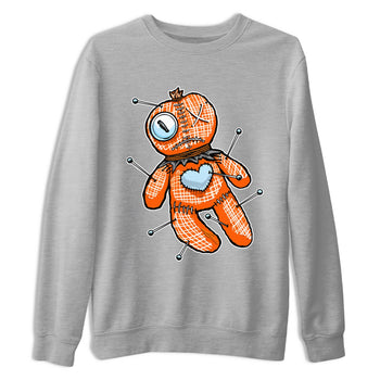 Adidas Crazy 8 Team Orange shirt to match jordans Linen Voodoo Doll sneaker tees Crazy 8 Team Orange SNRT Sneaker Release Tees Crew Neck T-ShirtUnisex Heather Grey 2 T-Shirt