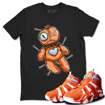 Adidas Crazy 8 Team Orange shirt to match jordans Linen Voodoo Doll sneaker tees Crazy 8 Team Orange SNRT Sneaker Release Tees Crew Neck T-ShirtUnisex Black 1 T-Shirt
