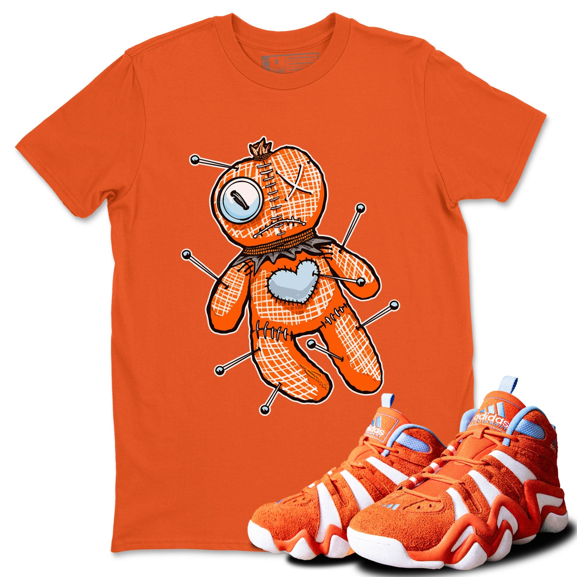 Adidas Crazy 8 Team Orange shirt to match jordans Linen Voodoo Doll sneaker tees Crazy 8 Team Orange SNRT Sneaker Release Tees Crew Neck T-ShirtUnisex Orange 1 T-Shirt