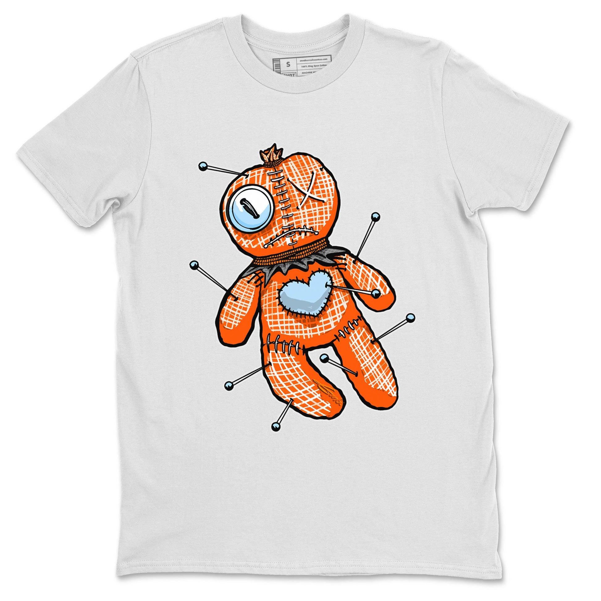 Adidas Crazy 8 Team Orange shirt to match jordans Linen Voodoo Doll sneaker tees Crazy 8 Team Orange SNRT Sneaker Release Tees Crew Neck T-ShirtUnisex White 2 T-Shirt