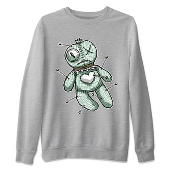 Dunk Mica Green unique Halloween sneaker tee Linen Voodoo Doll Sneaker Tees Dunk Low Mica Green Sneaker Release Tees Unisex Shirts Heather Grey 2