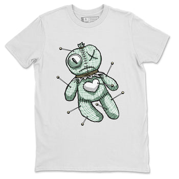 Dunk Mica Green unique Halloween sneaker tee Linen Voodoo Doll Sneaker Tees Dunk Low Mica Green Sneaker Release Tees Unisex Shirts White 2