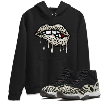 Jordan 11 Animal Instinct Sneaker Match Tees Lips Bite Sneaker Tees Jordan 11 Animal Instinct Sneaker Release Tees Unisex Shirts