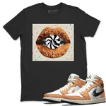 Jordan 1 Brushstroke Sneaker Match Tees Lips Candy Sneaker Tees Jordan 1 Brushstroke Sneaker Release Tees Unisex Shirts