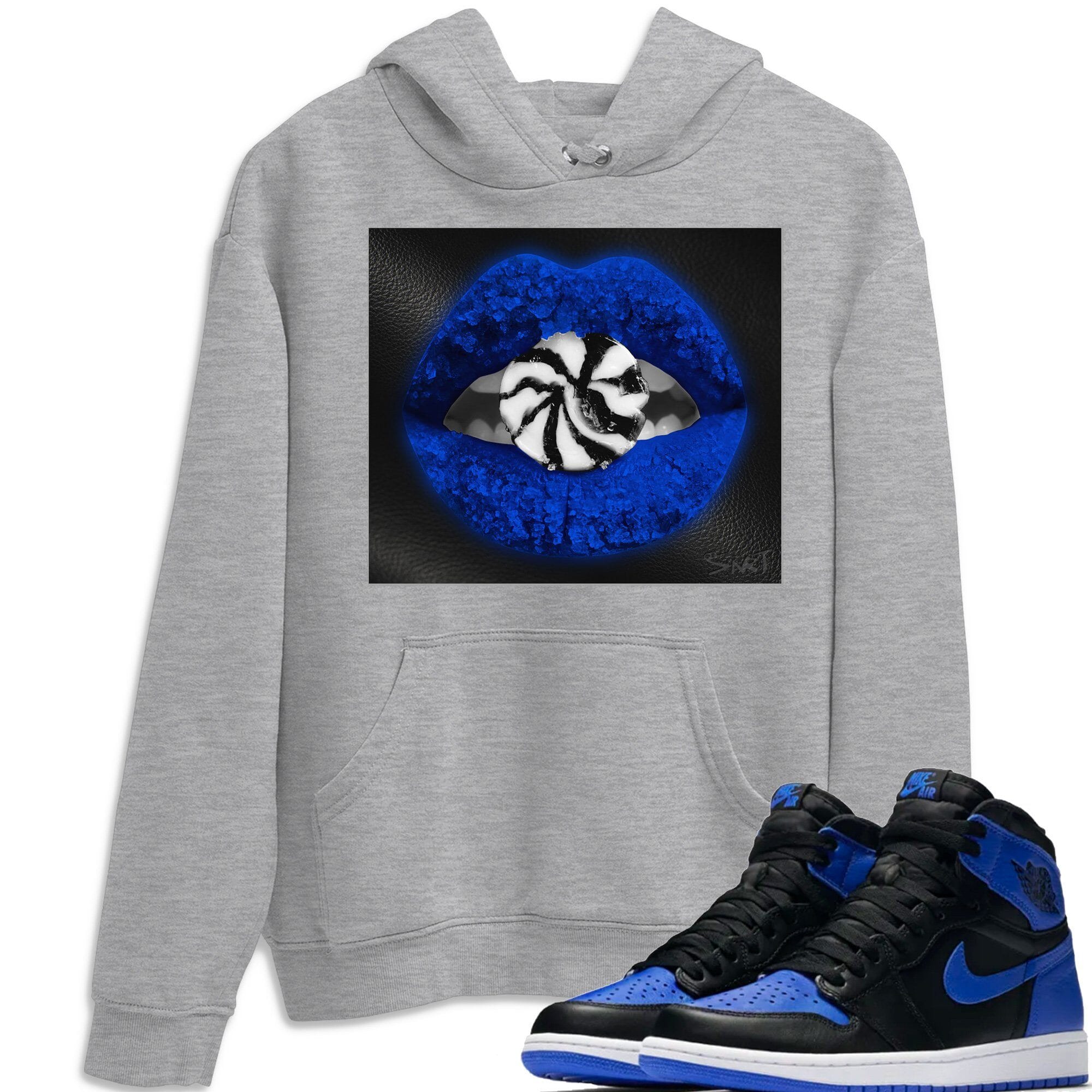 Jordan 1 Royal Black Sneaker Match Tees Lips Candy Sneaker Tees Jordan 1 Royal Black Sneaker Release Tees Unisex Shirts