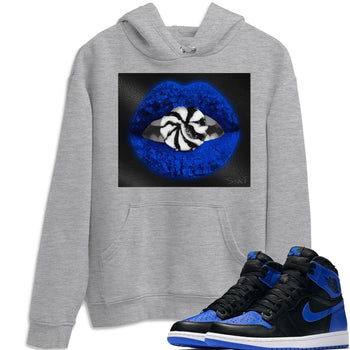 Jordan 1 Royal Black Sneaker Match Tees Lips Candy Sneaker Tees Jordan 1 Royal Black Sneaker Release Tees Unisex Shirts