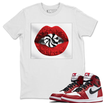 Jordan 1 Varsity Red Sneaker Match Tees Lips Candy Sneaker Tees Jordan 1 Varsity Red Sneaker Release Tees Unisex Shirts