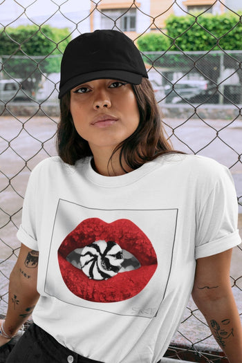 Jordan 1 Varsity Red Sneaker Match Tees Lips Candy Sneaker Tees Jordan 1 Varsity Red Sneaker Release Tees Unisex Shirts