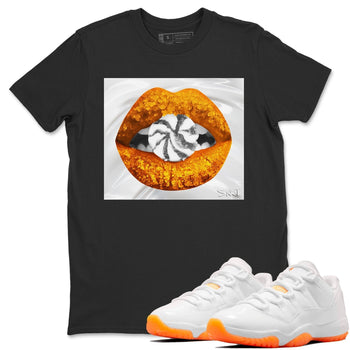 Jordan 11 Citrus Sneaker Match Tees Lips Candy Sneaker Tees Jordan 11 Citrus Sneaker Release Tees Unisex Shirts