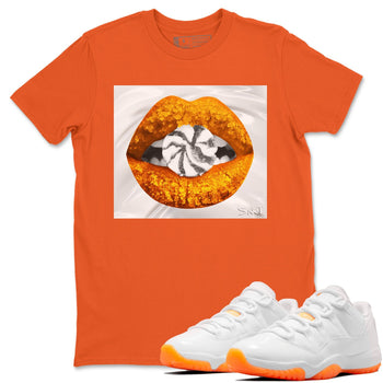 Jordan 11 Citrus Sneaker Match Tees Lips Candy Sneaker Tees Jordan 11 Citrus Sneaker Release Tees Unisex Shirts