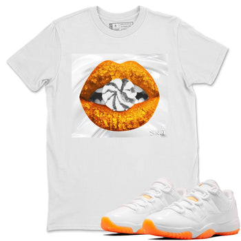 Jordan 11 Citrus Sneaker Match Tees Lips Candy Sneaker Tees Jordan 11 Citrus Sneaker Release Tees Unisex Shirts
