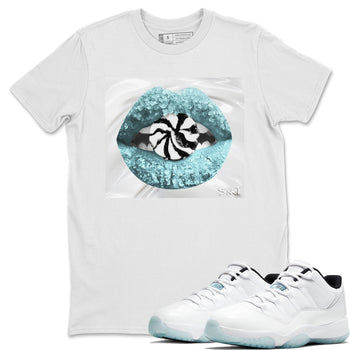 Jordan 11 Legend Blue Sneaker Match Tees Lips Candy Sneaker Tees Jordan 11 Legend Blue Sneaker Release Tees Unisex Shirts