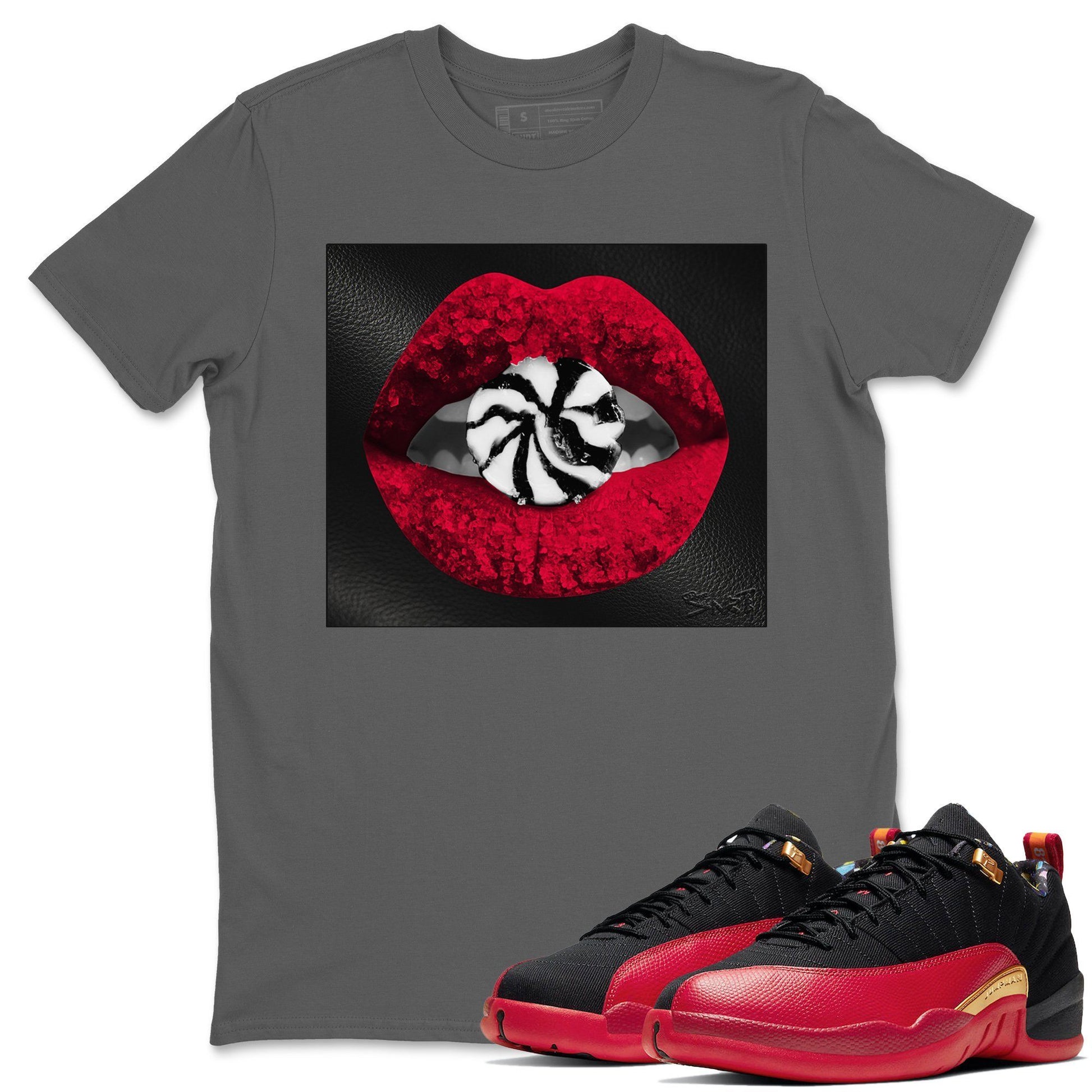 Jordan 12 Super Bowl Sneaker Match Tees Lips Candy Sneaker Tees Jordan 12 Super Bowl Sneaker Release Tees Unisex Shirts