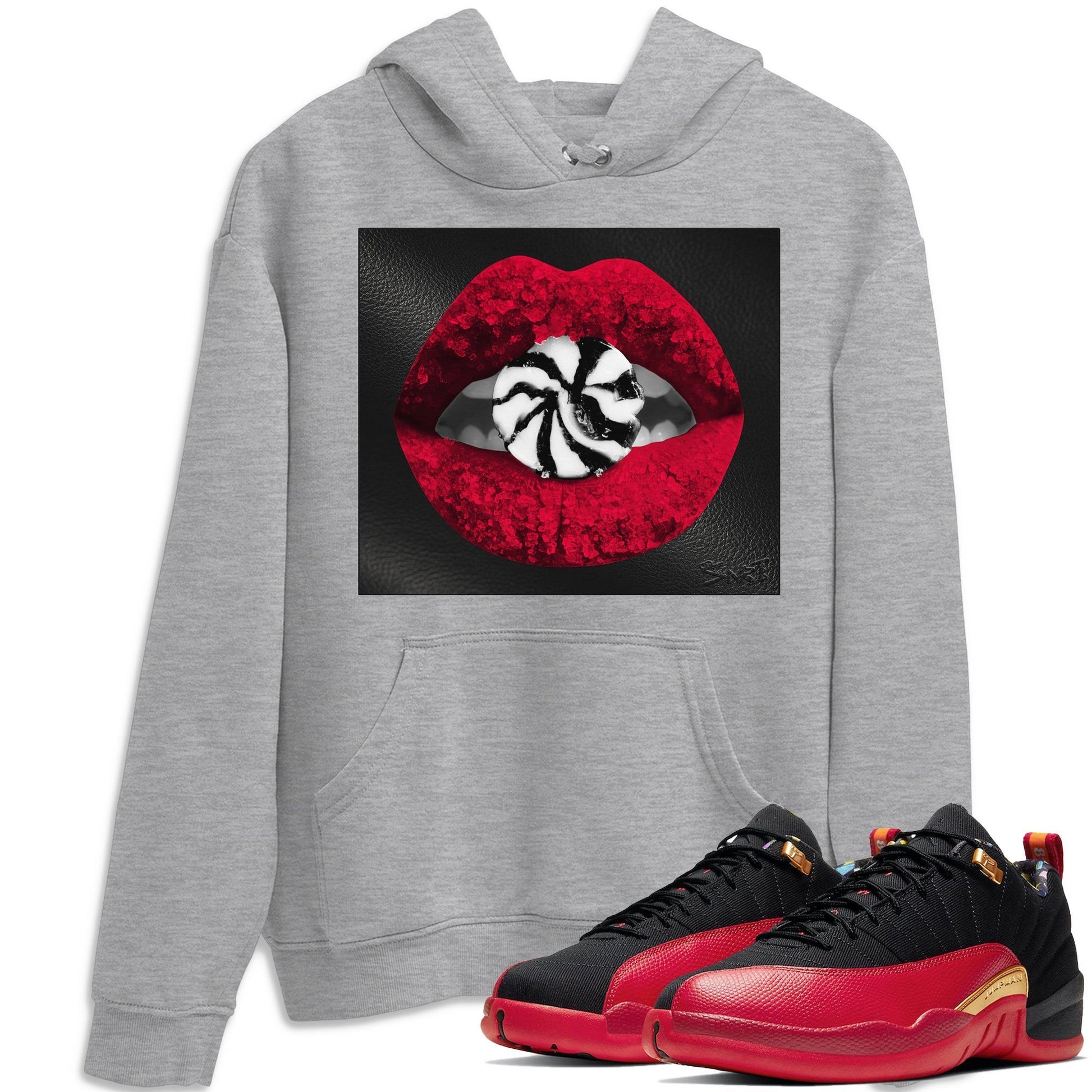 Jordan 12 Super Bowl Sneaker Match Tees Lips Candy Sneaker Tees Jordan 12 Super Bowl Sneaker Release Tees Unisex Shirts