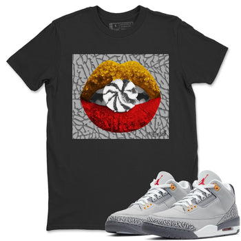 Jordan 3 Cool Grey Sneaker Match Tees Lips Candy Sneaker Tees Jordan 3 Cool Grey Sneaker Release Tees Unisex Shirts