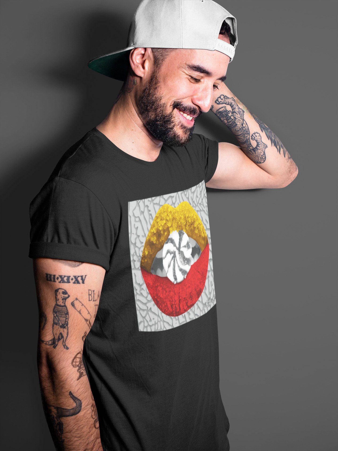 Jordan 3 Cool Grey Sneaker Match Tees Lips Candy Sneaker Tees Jordan 3 Cool Grey Sneaker Release Tees Unisex Shirts