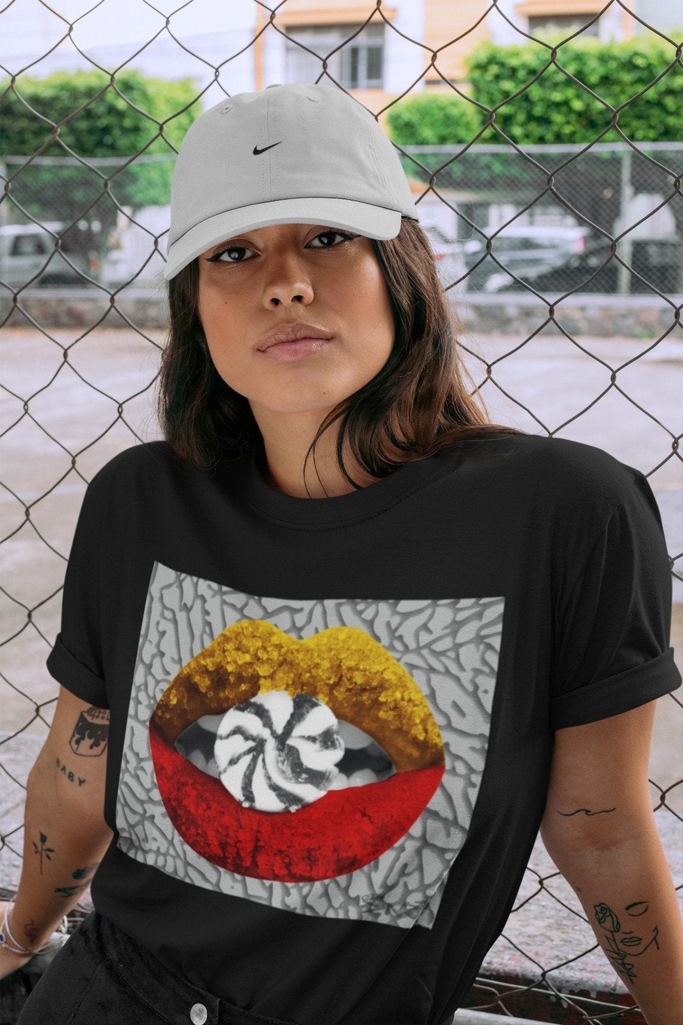 Jordan 3 Cool Grey Sneaker Match Tees Lips Candy Sneaker Tees Jordan 3 Cool Grey Sneaker Release Tees Unisex Shirts