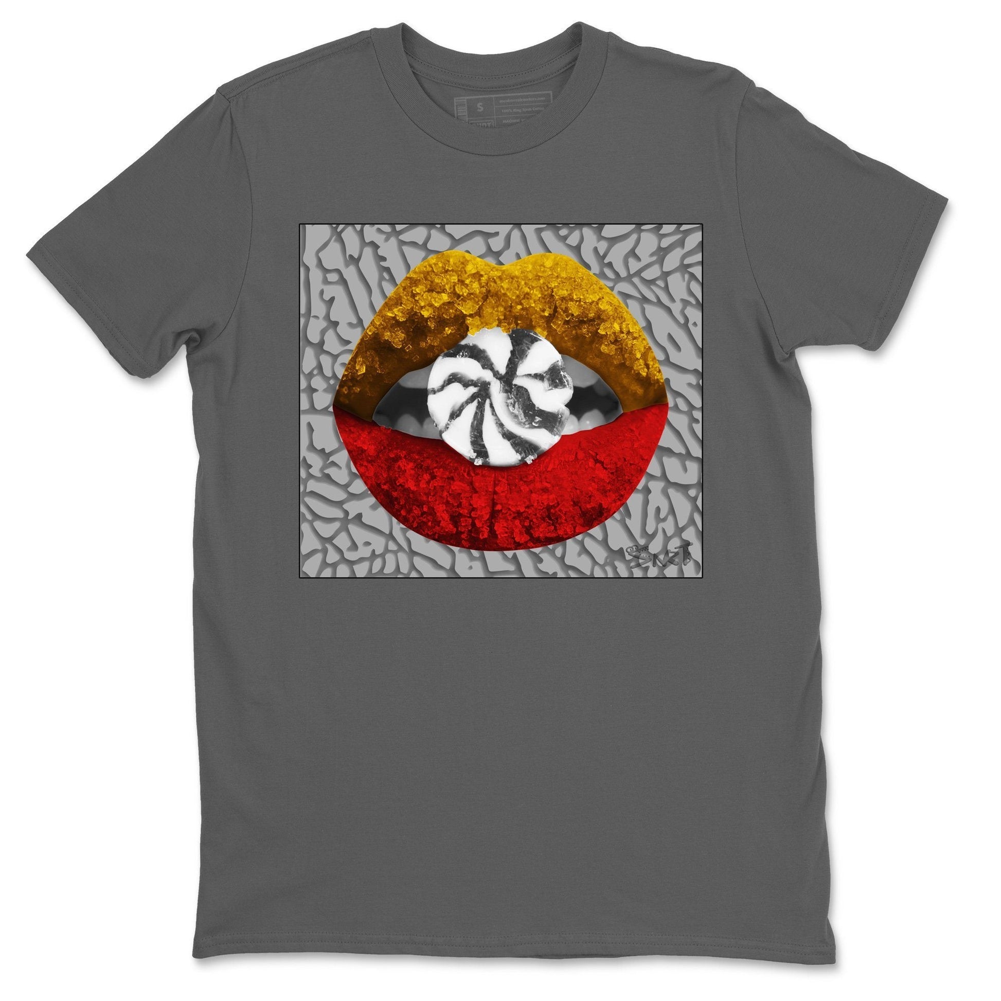 Jordan 3 Cool Grey Sneaker Match Tees Lips Candy Sneaker Tees Jordan 3 Cool Grey Sneaker Release Tees Unisex Shirts