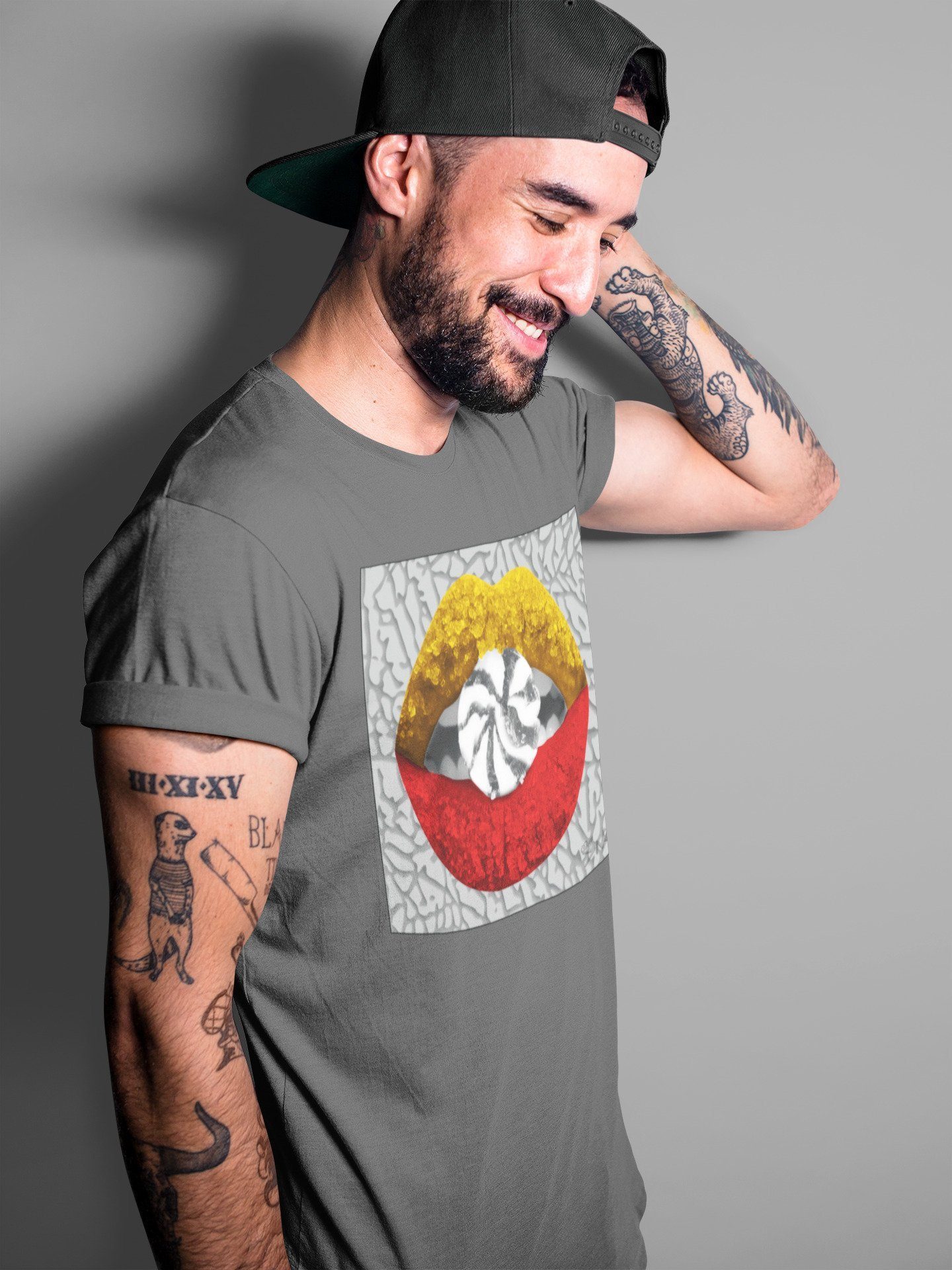 Jordan 3 Cool Grey Sneaker Match Tees Lips Candy Sneaker Tees Jordan 3 Cool Grey Sneaker Release Tees Unisex Shirts