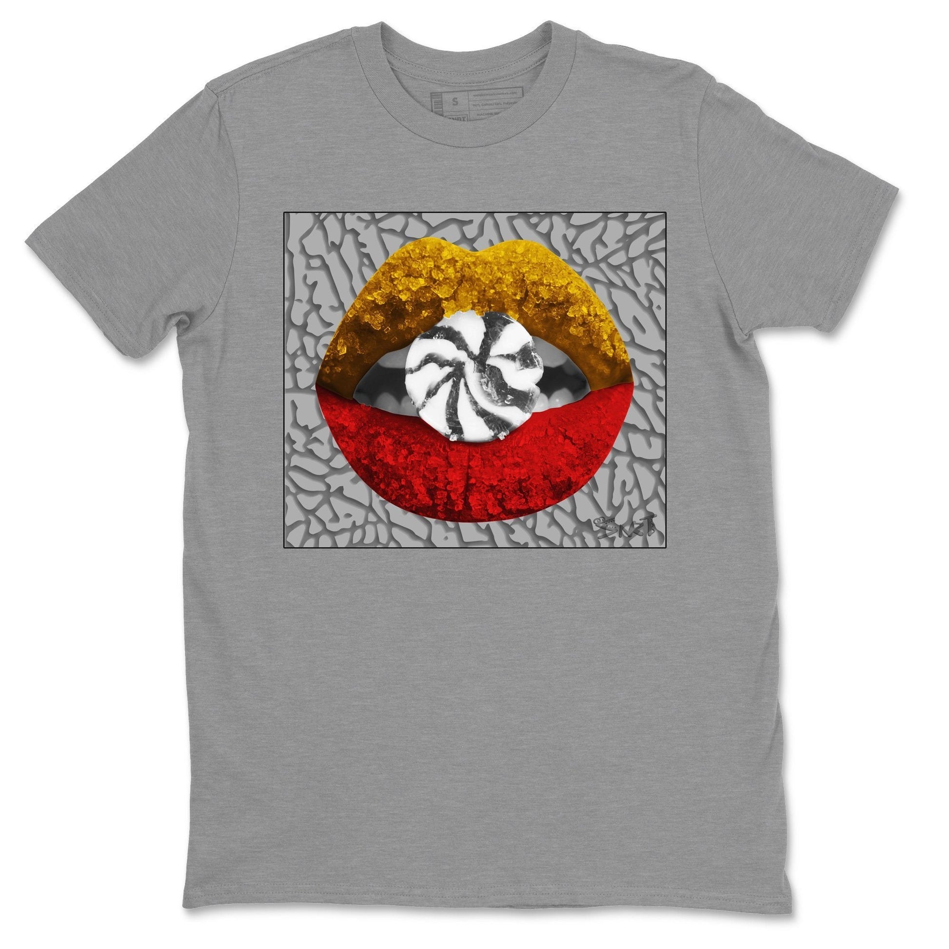 Jordan 3 Cool Grey Sneaker Match Tees Lips Candy Sneaker Tees Jordan 3 Cool Grey Sneaker Release Tees Unisex Shirts