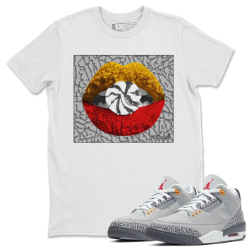 Jordan 3 Cool Grey Sneaker Match Tees Lips Candy Sneaker Tees Jordan 3 Cool Grey Sneaker Release Tees Unisex Shirts