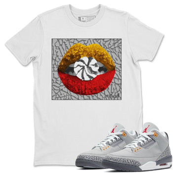 Jordan 3 Cool Grey Sneaker Match Tees Lips Candy Sneaker Tees Jordan 3 Cool Grey Sneaker Release Tees Unisex Shirts