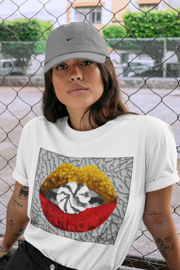 Jordan 3 Cool Grey Sneaker Match Tees Lips Candy Sneaker Tees Jordan 3 Cool Grey Sneaker Release Tees Unisex Shirts