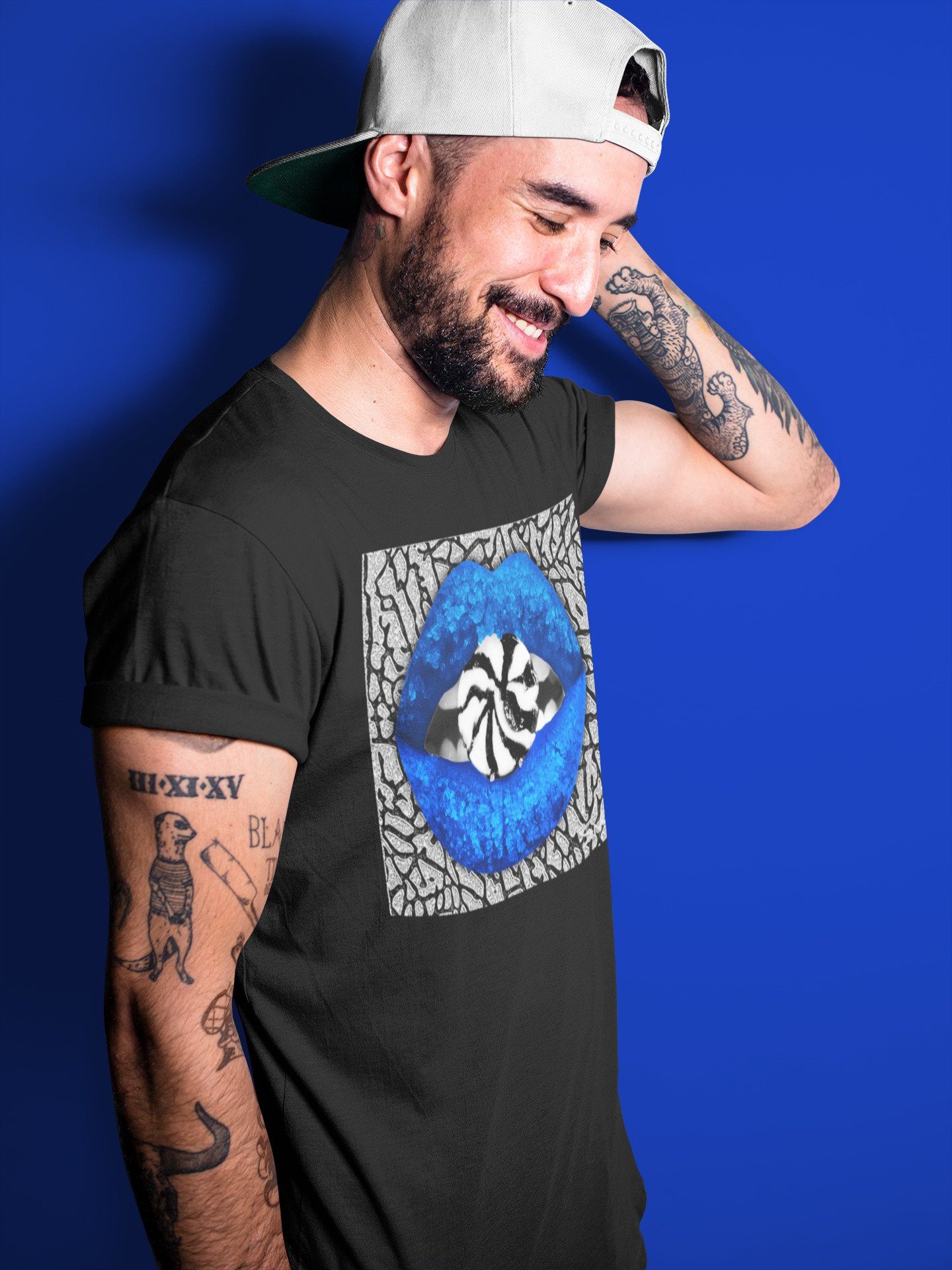 Jordan 3 Racer Blue Sneaker Match Tees Lips Candy Sneaker Tees Jordan 3 Racer Blue Sneaker Release Tees Unisex Shirts
