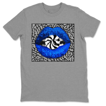 Jordan 3 Racer Blue Sneaker Match Tees Lips Candy Sneaker Tees Jordan 3 Racer Blue Sneaker Release Tees Unisex Shirts