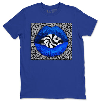 Jordan 3 Racer Blue Sneaker Match Tees Lips Candy Sneaker Tees Jordan 3 Racer Blue Sneaker Release Tees Unisex Shirts